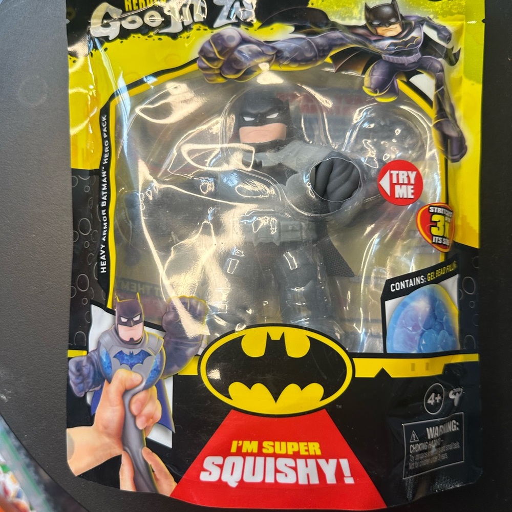 Batman Black and Gray Super Squishy Figure - Batman Brand